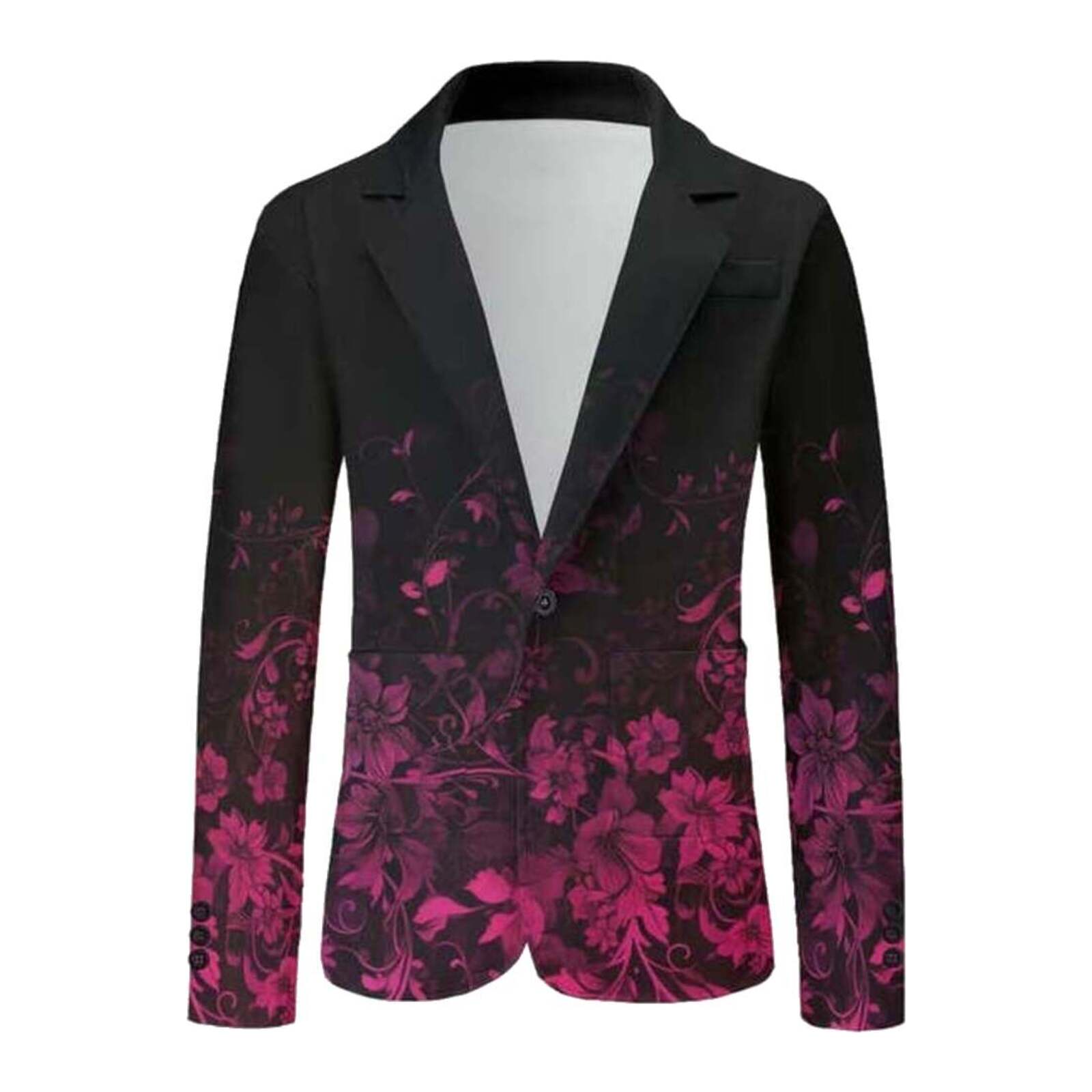 BLAZER FÜR HERREN MIT BLUMEN-FARBVERLAUF