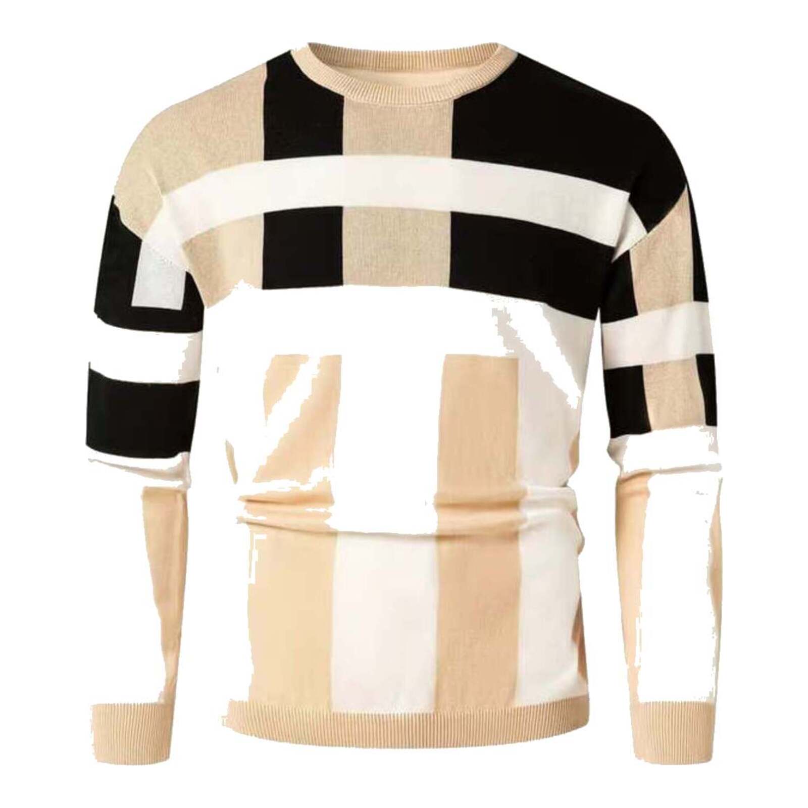 Pullover mit geometrischem Strickmuster