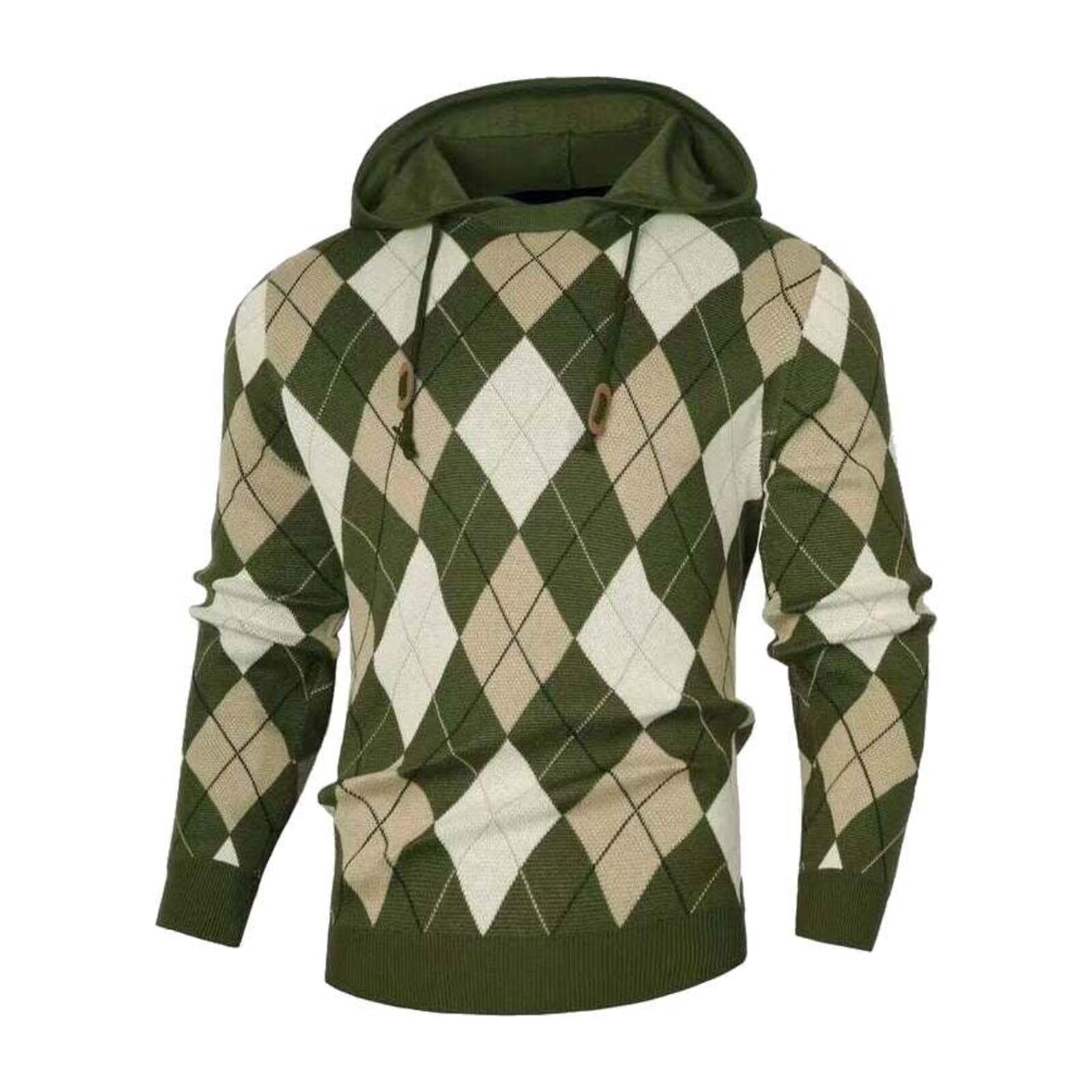 Gestreifter Kapuzenpullover