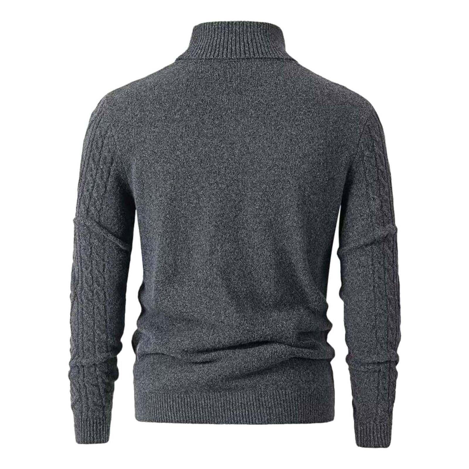 Pullover mit geometrischem Rollkragen