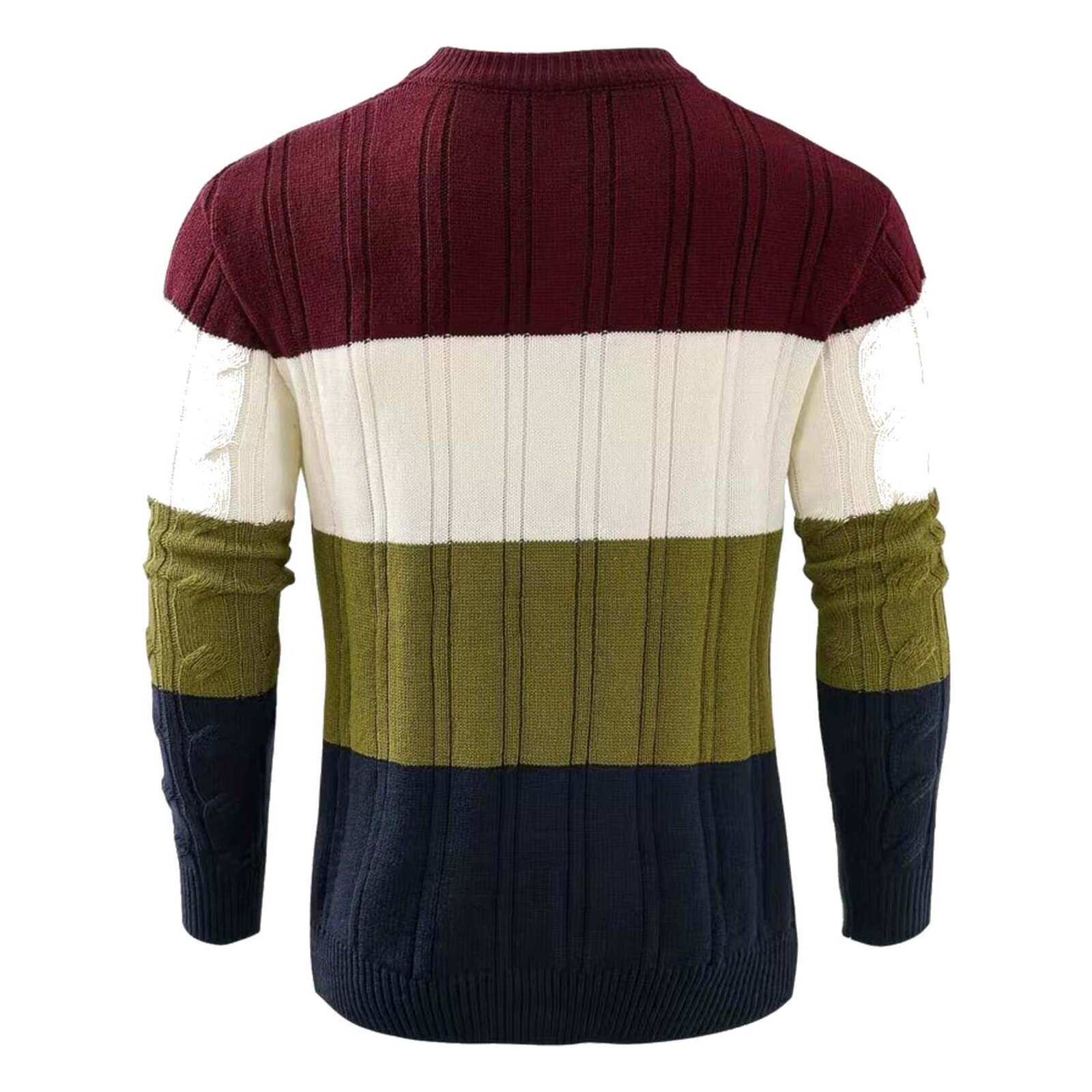 Lässiger Pullover im Color-Block-Look