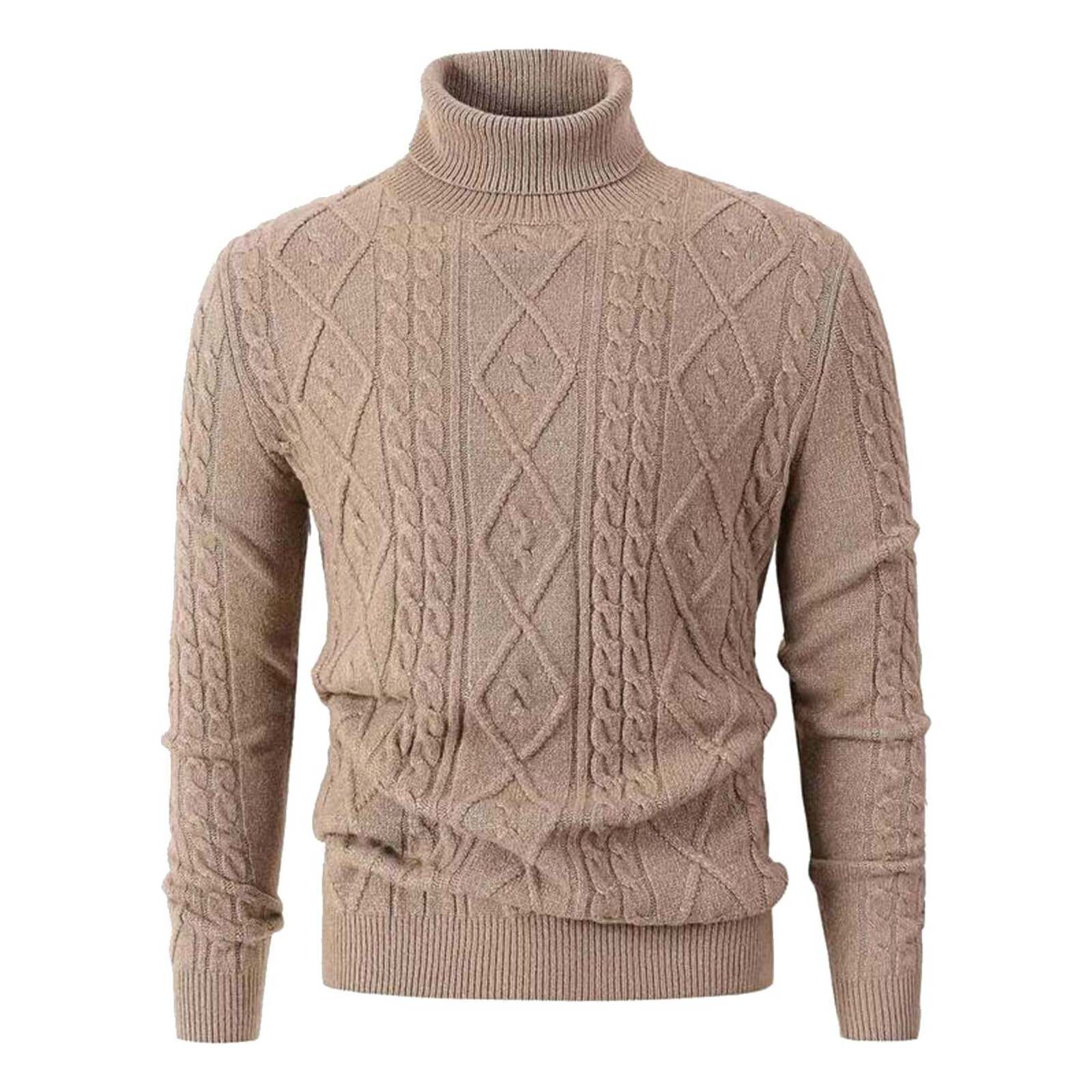 Pullover mit geometrischem Rollkragen