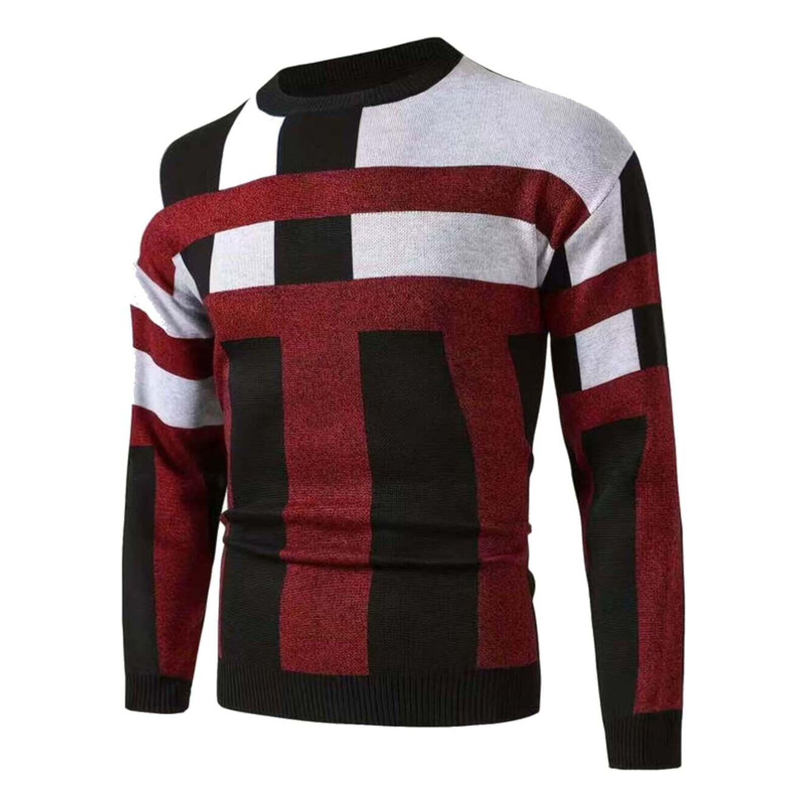 Pullover mit geometrischem Strickmuster