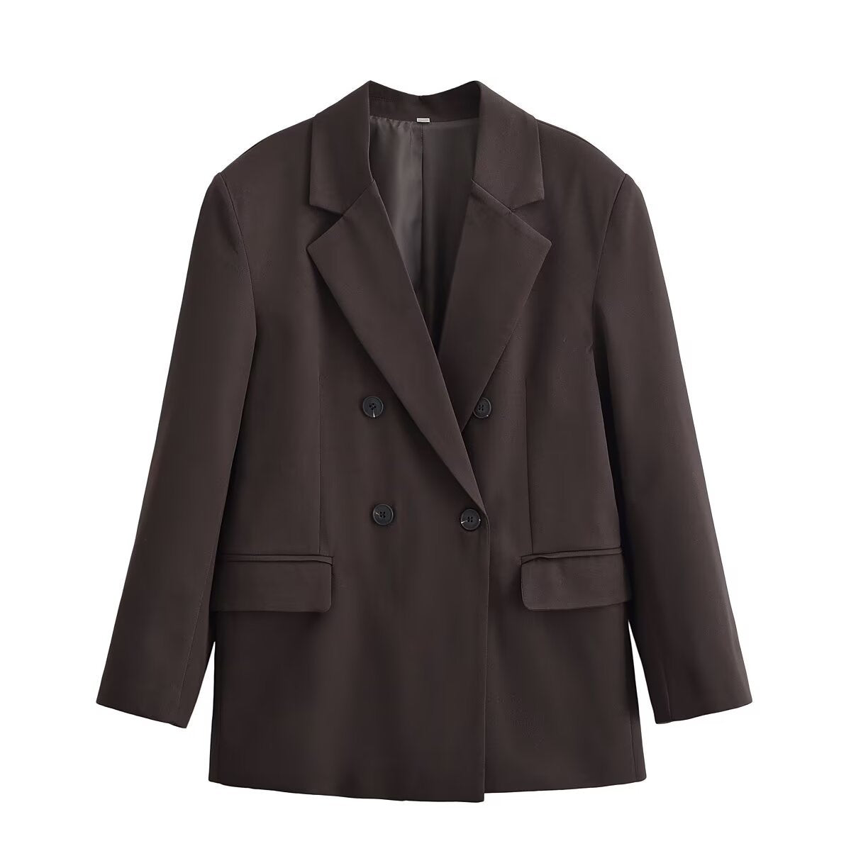 Urban Relaxed Tailored Blazer Set - Brown