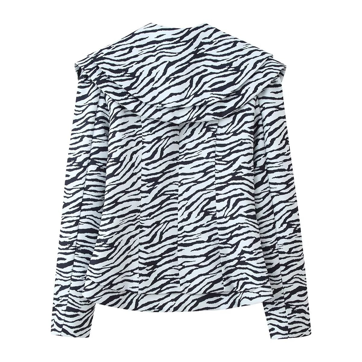 Urban Relaxed Zebra Collar Set - Black