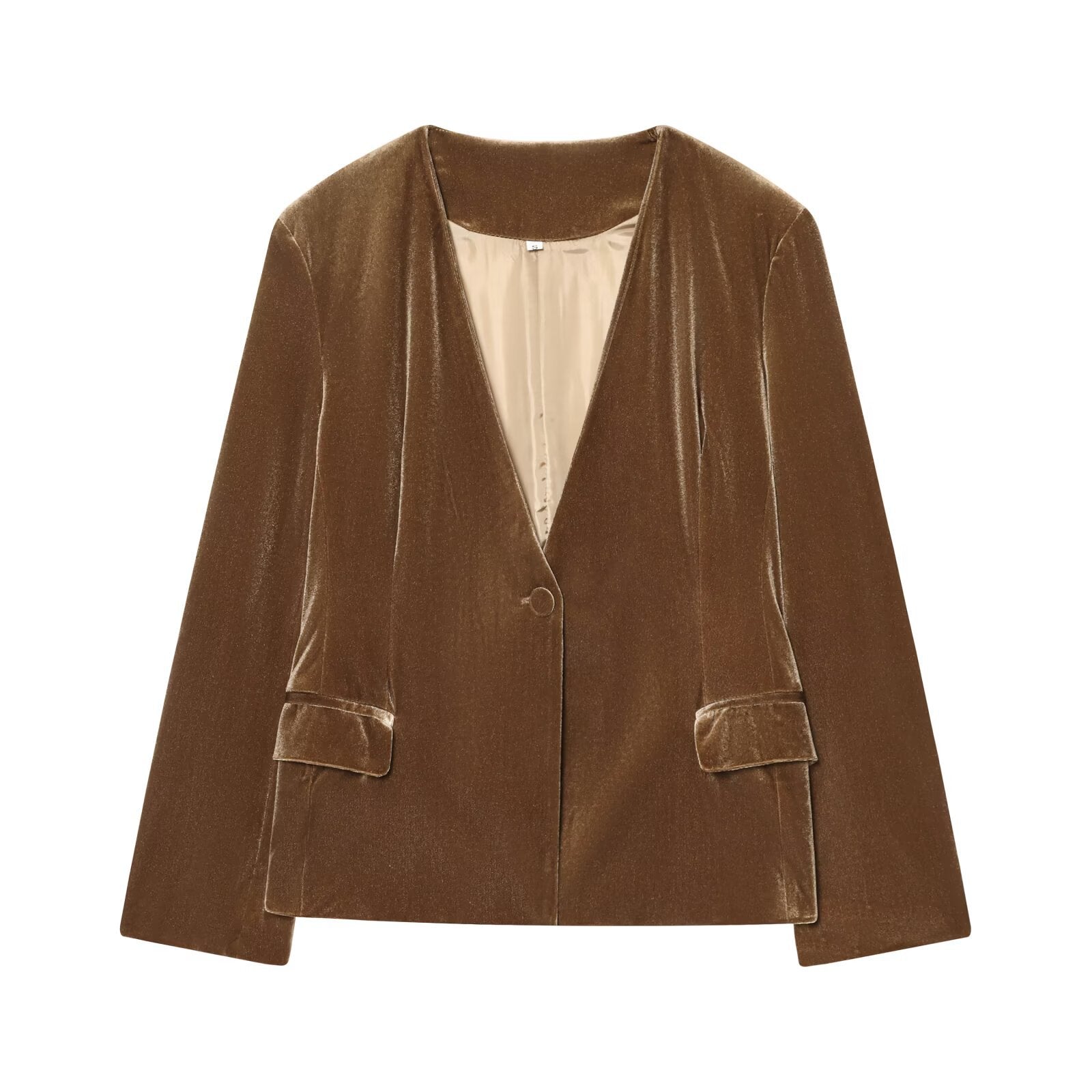 Studio Velvet Tailored Set - Brown