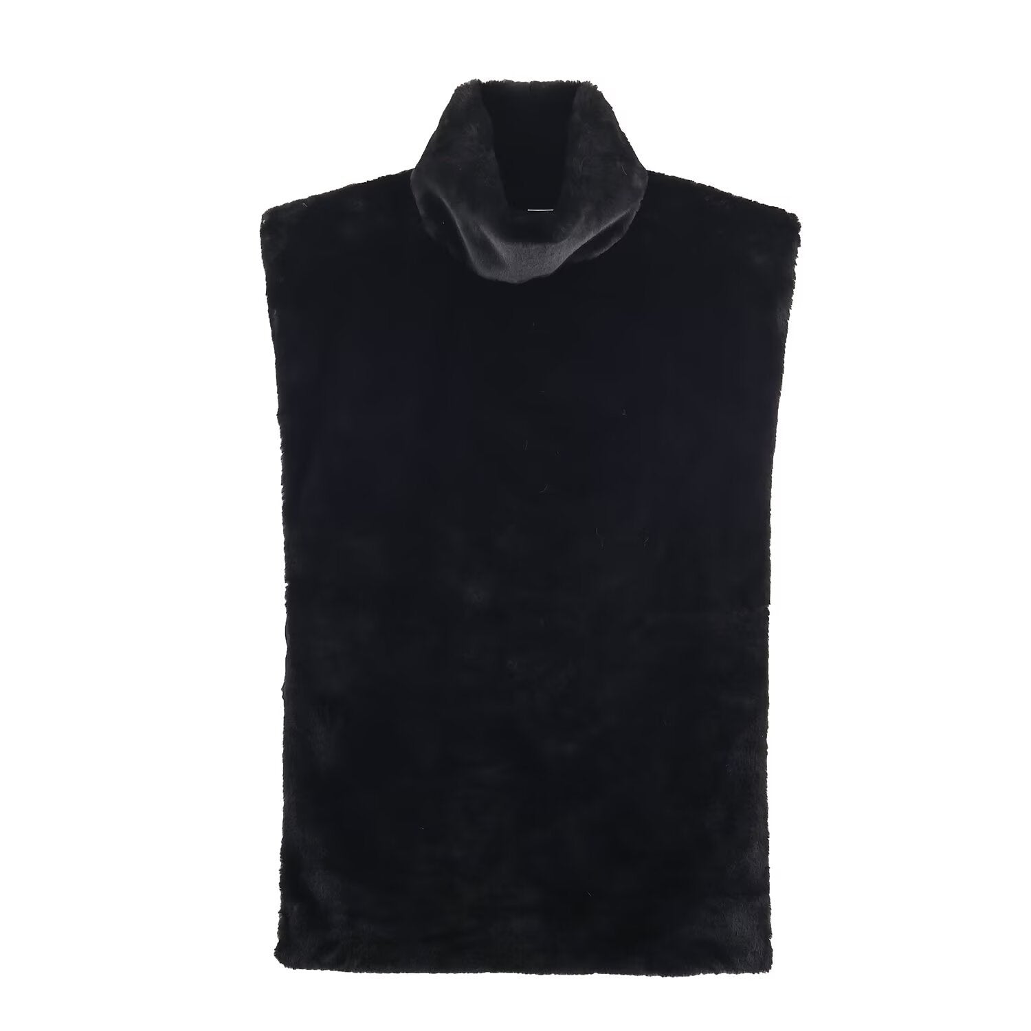 Essential Fleece Vest with High Collar