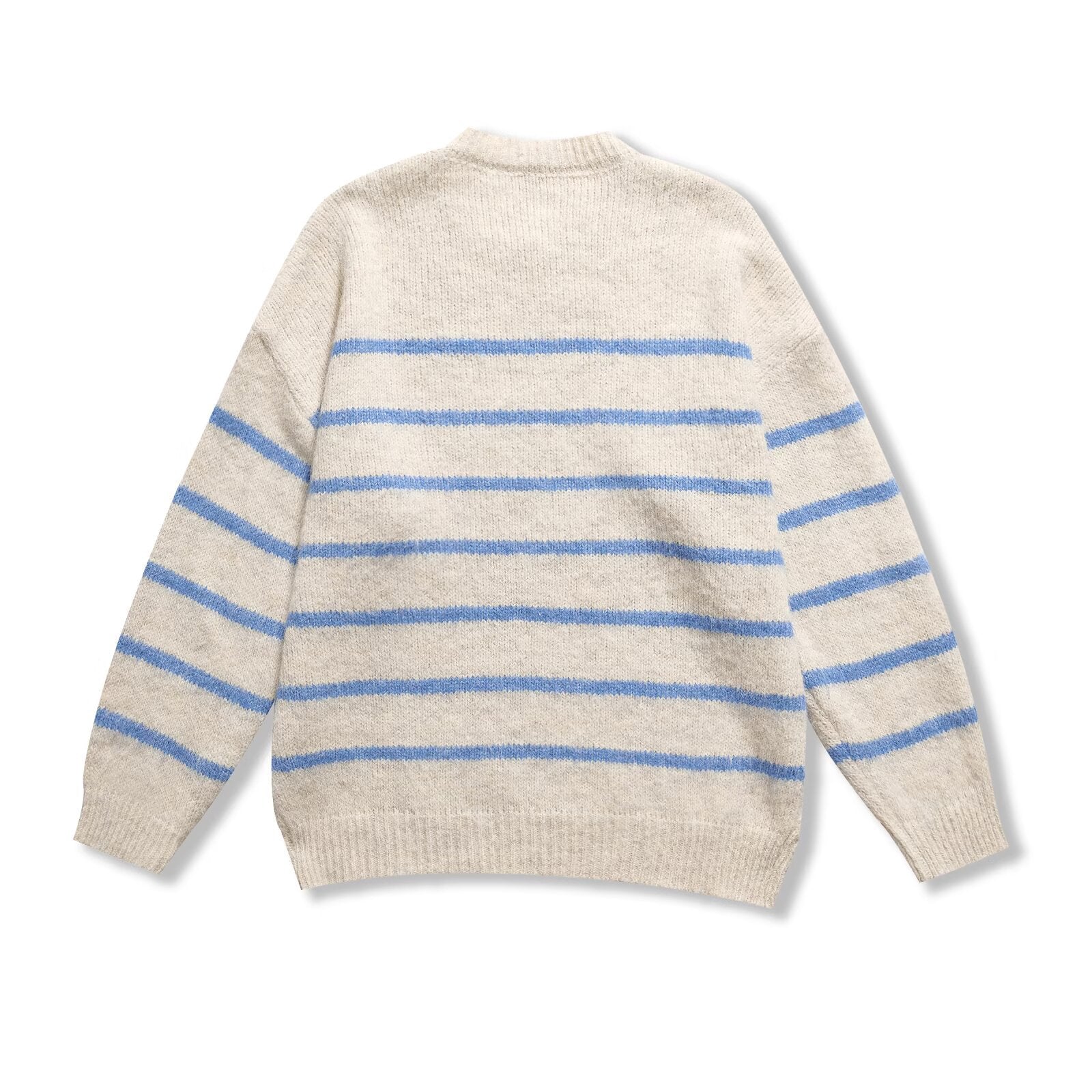 Vintage-Pullover mit Streifenmuster