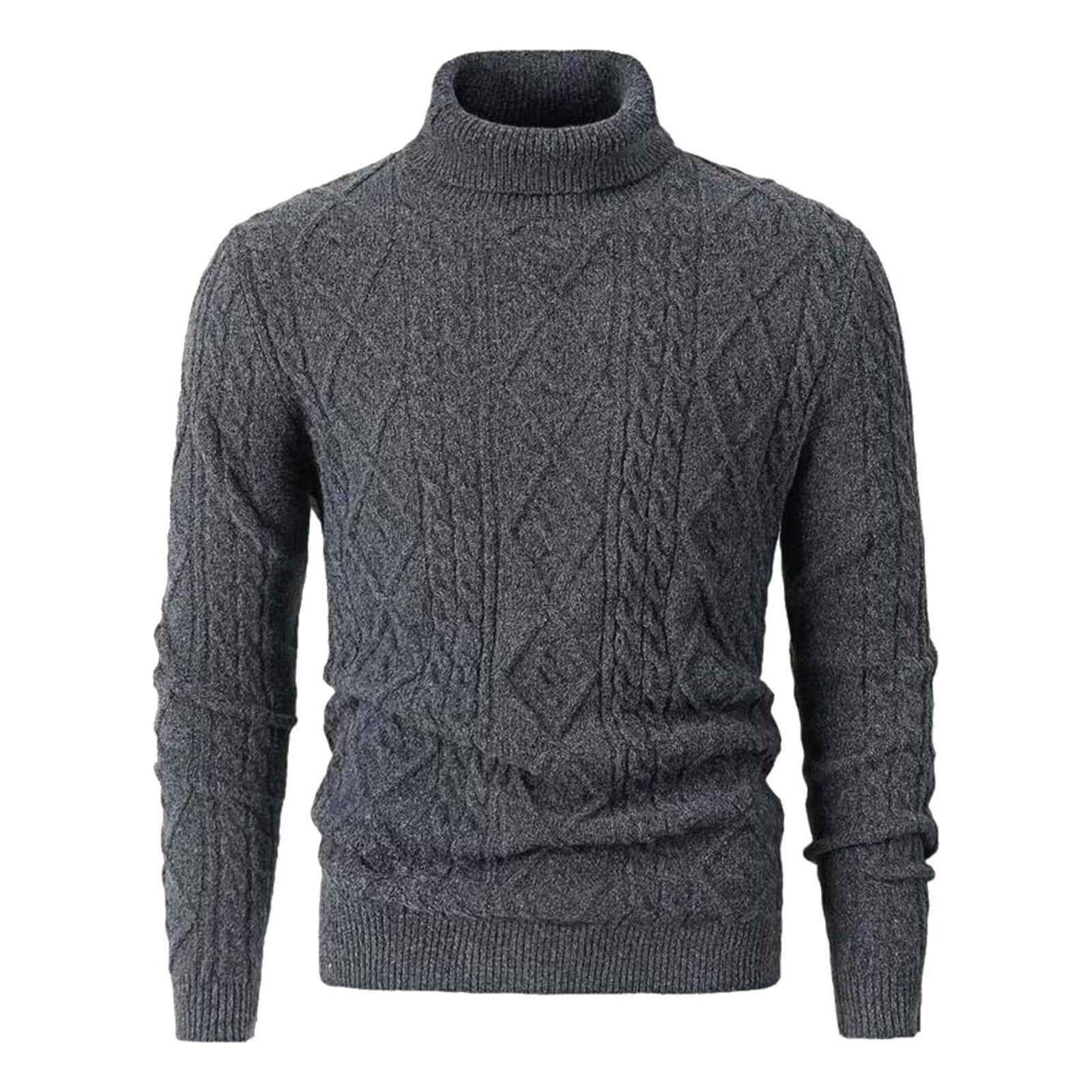 Pullover mit geometrischem Rollkragen