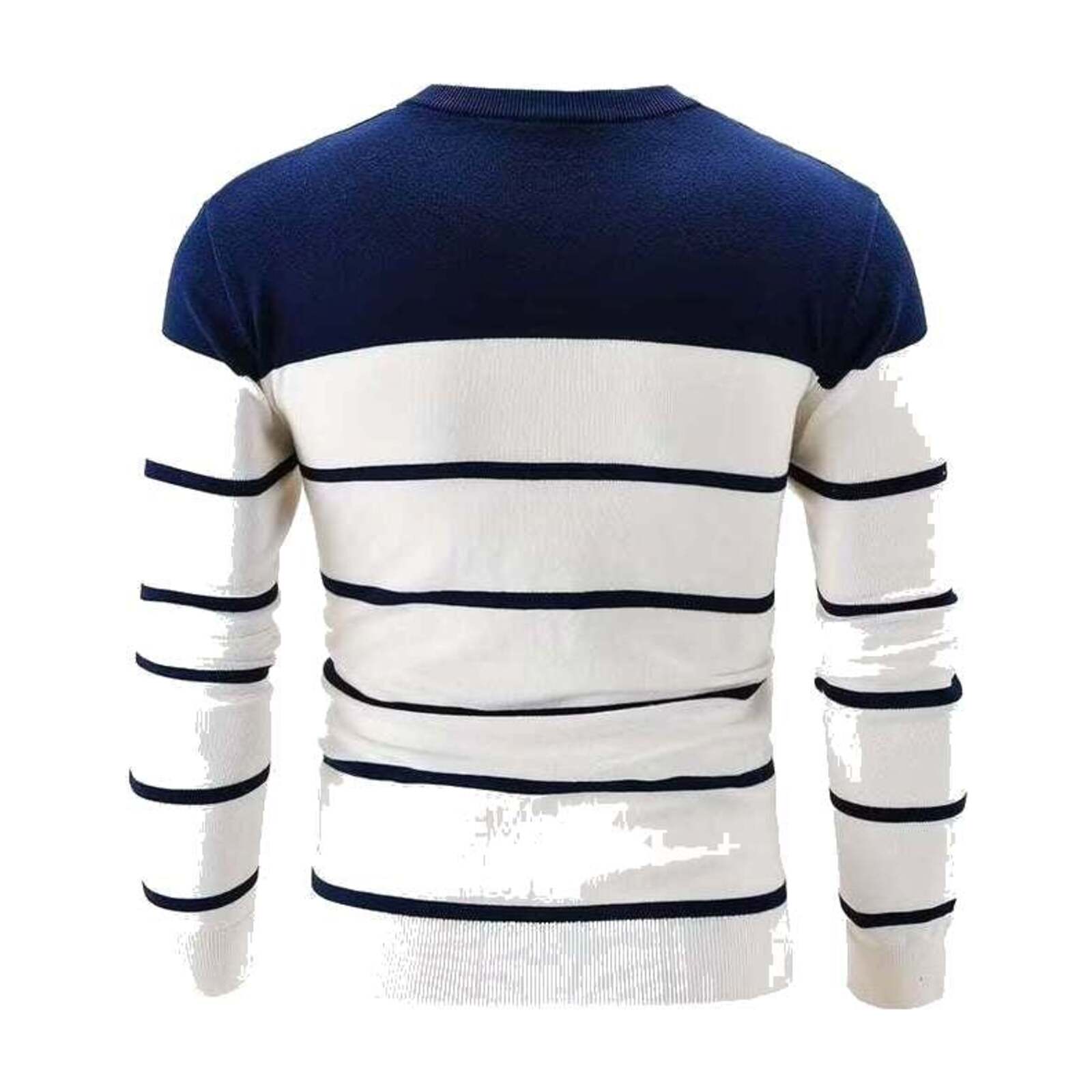 Lässiger gestreifter Pullover