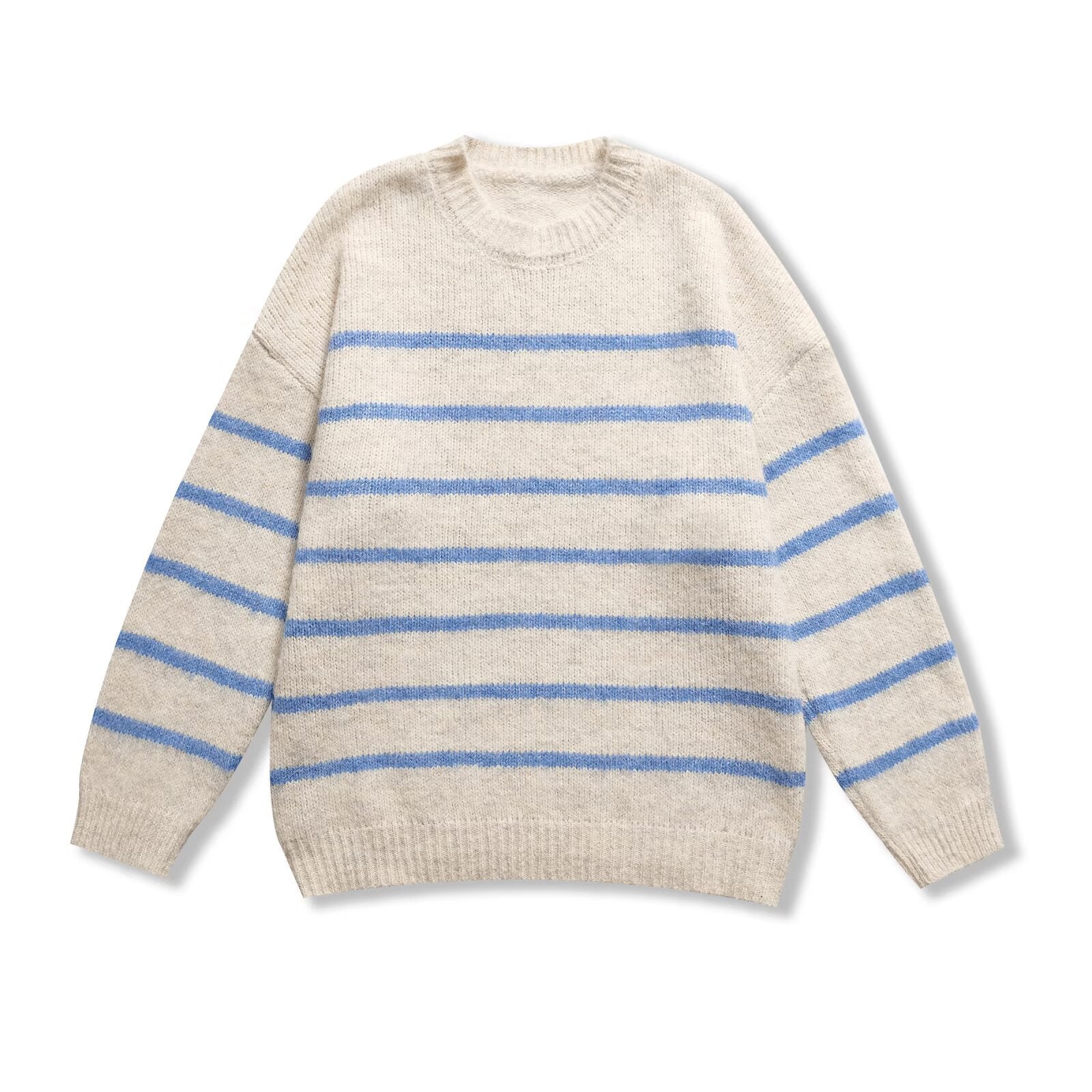 Vintage-Pullover mit Streifenmuster