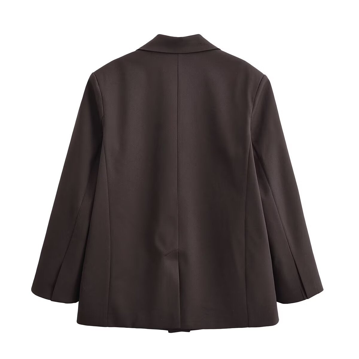 Urban Relaxed Tailored Blazer Set - Brown