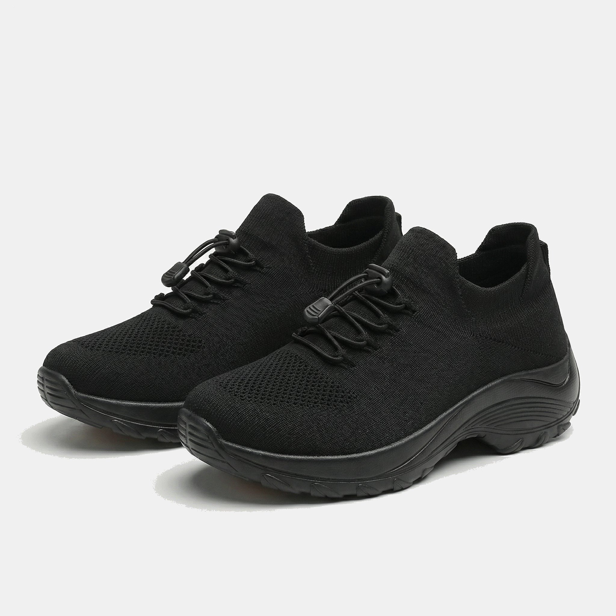 Ambulo Orthopädische Schuhe Strickstoff | Grün Schwarz