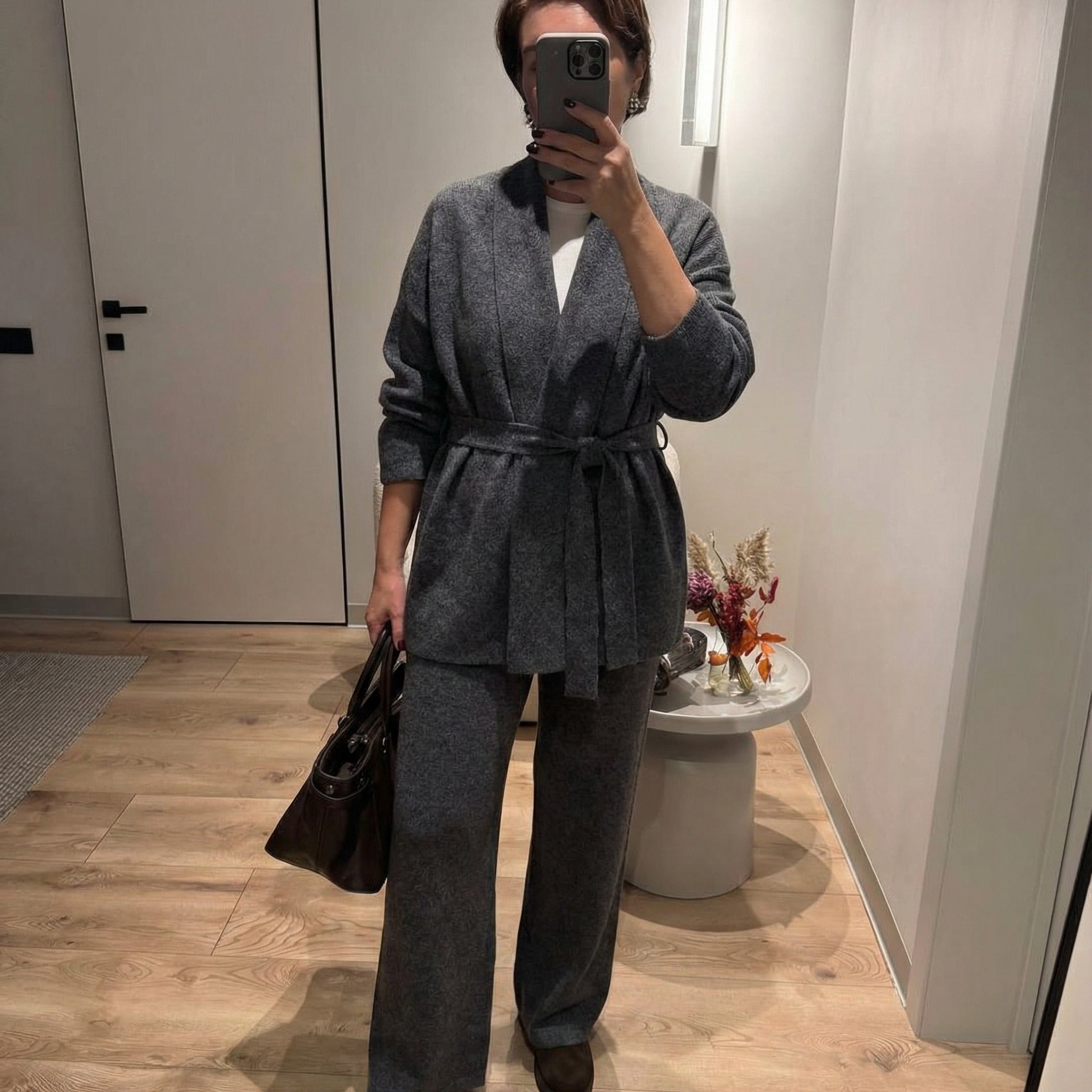 Essential Soft Wrap Knit Set